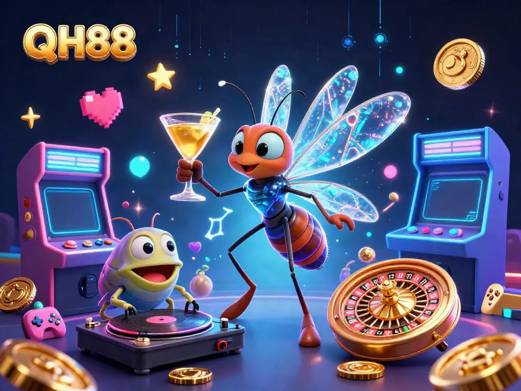 Experience the thrilling world of QH88 with vibrant games, a lively atmosphere, and engaging characters.